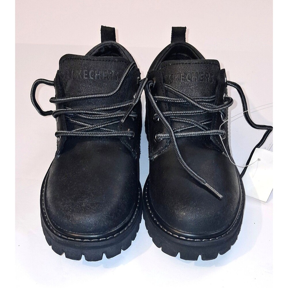 Skechers Tom Cats Shoes Men's 6.5 Black Oxford Utility  Chunky Boots